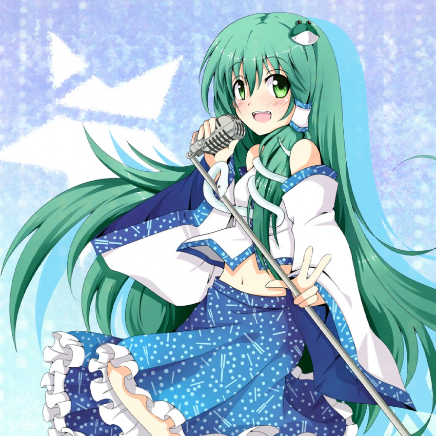 kochiya sanae (touhou) drawn by chata_maru_(irori_sabou)