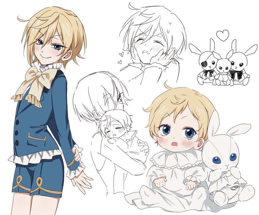 ciel phantomhive and alois trancy (original and 1 more) drawn by wormy_owo