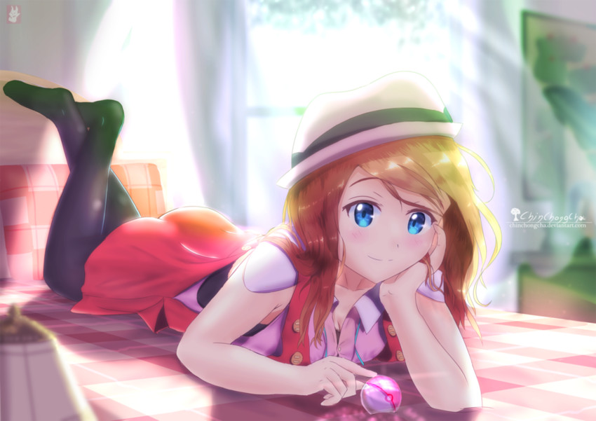 serena (pokemon and 1 more) drawn by chinchongcha