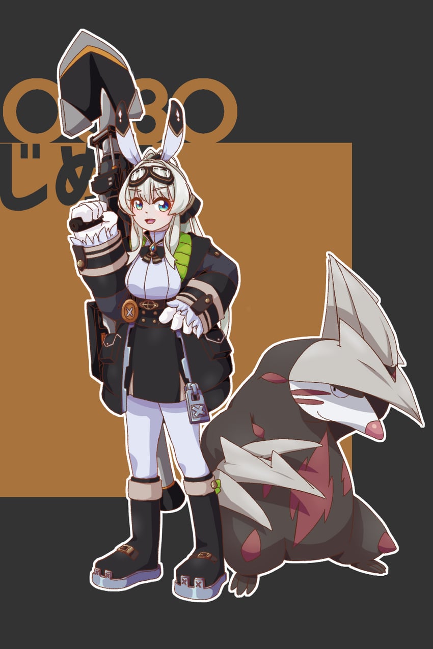 excadrill and alconia (pokemon and 1 more) drawn by dasima_a