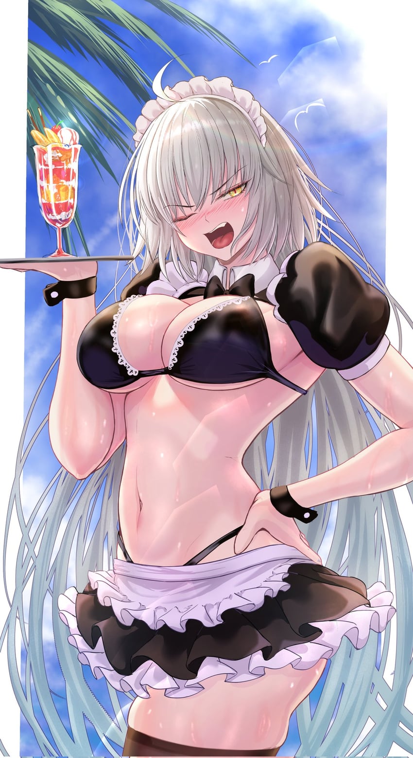 jeanne d'arc alter (fate and 1 more) drawn by penguintake
