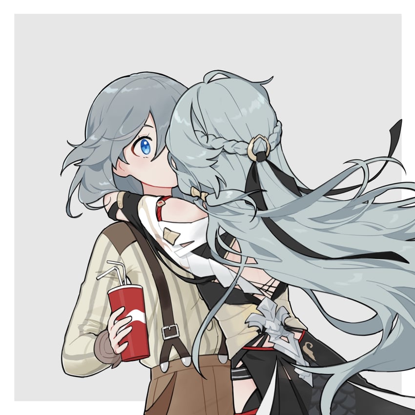 fu hua and herrscher of sentience (honkai and 1 more) drawn by rafaelaaa