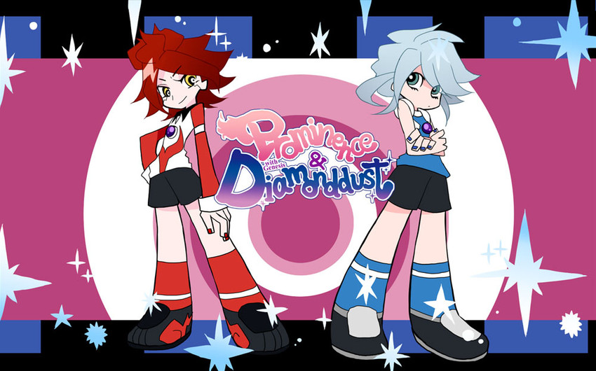 nagumo haruya and suzuno fuusuke (panty & stocking with garterbelt and 1 more) drawn by moegi_(honey_122)