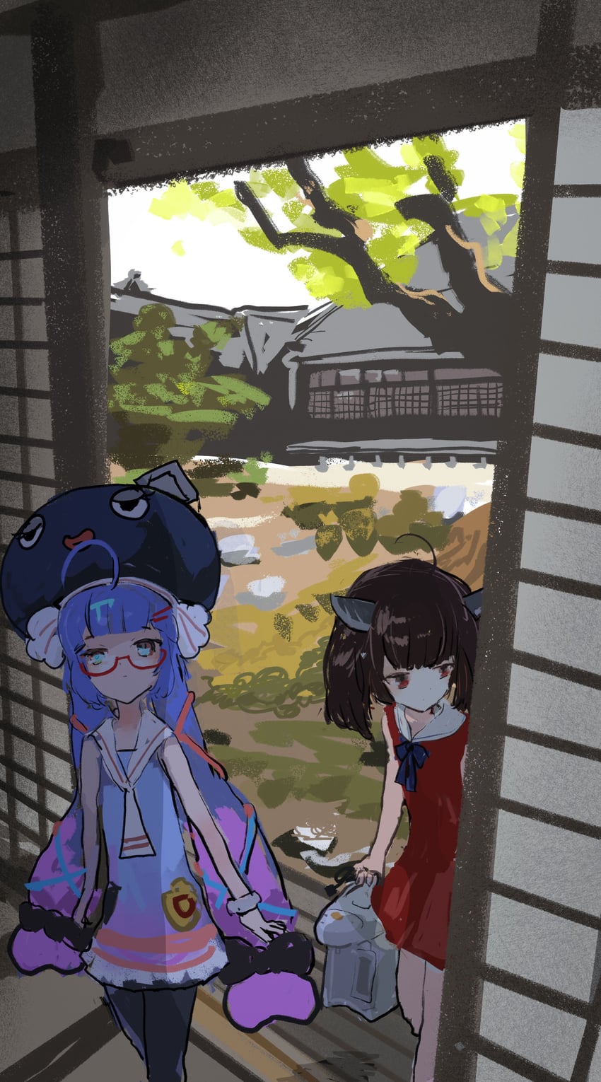 touhoku kiritan and otomachi una (vocaloid and 2 more) drawn by kabuyama_kaigi