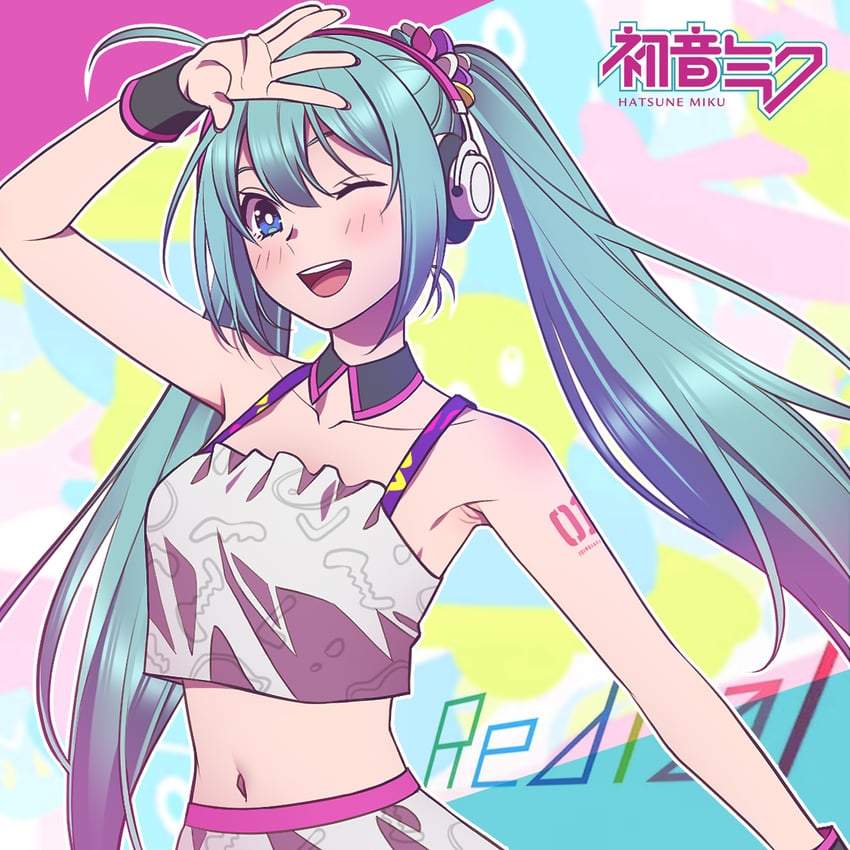 hatsune miku (vocaloid and 1 more) drawn by andrian_januar_adilia