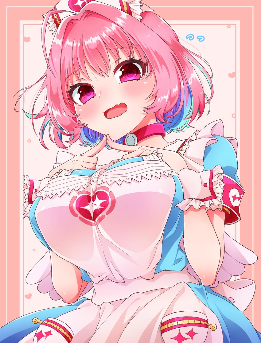 yumemi riamu (idolmaster and 2 more) drawn by sakuramochi_(sakura_frappe)