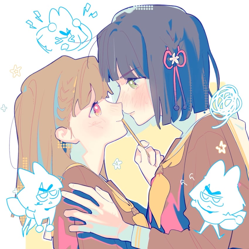 momose ginko and kachimachi kosuzu (love live! and 1 more) drawn by pipi_(m1x_mix)