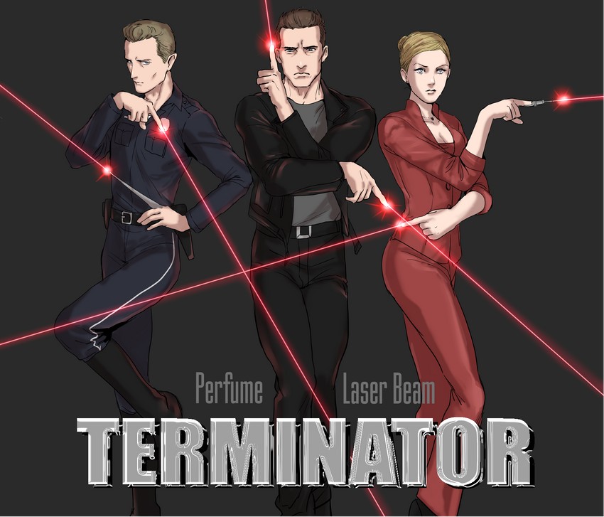 t-800, arnold schwarzenegger, t-1000, t-x, robert patrick, and 1 more (terminator and 4 more) drawn by pokki-tabetai