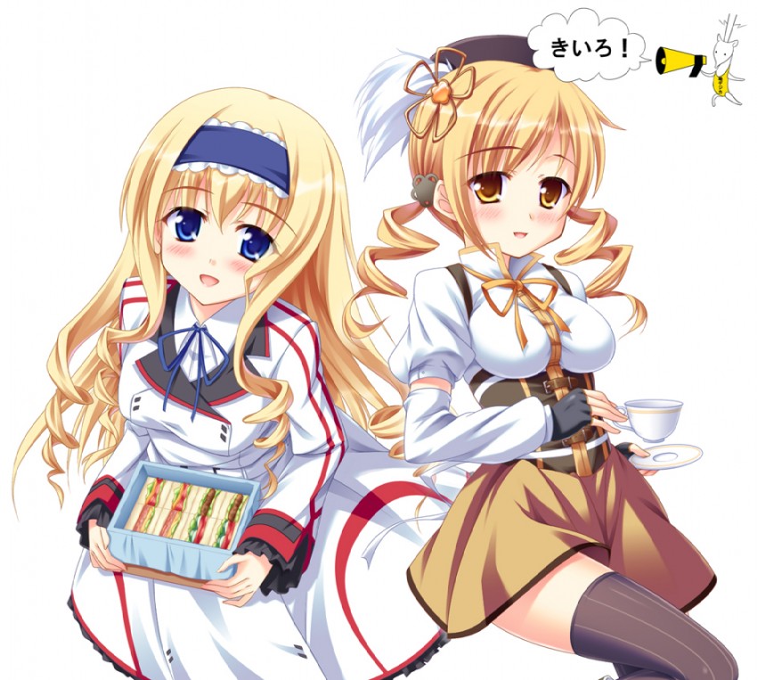 tomoe mami, cecilia alcott, and chidejika (mahou shoujo madoka magica and 2 more) drawn by yuurei_yashiki