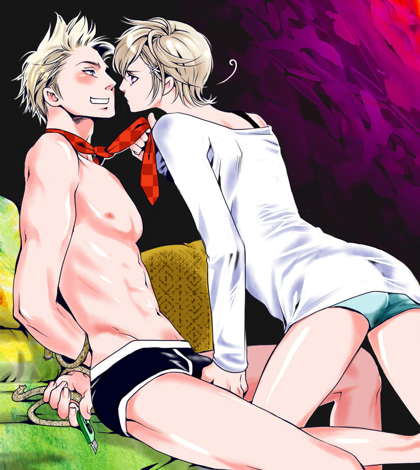 norway and denmark (axis powers hetalia) drawn by yume_pirika