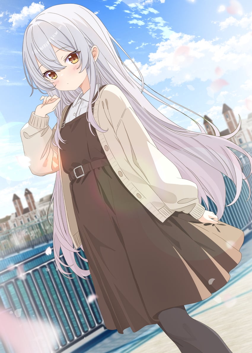 silver-haired girl (original) drawn by aruka_(alka_p1)