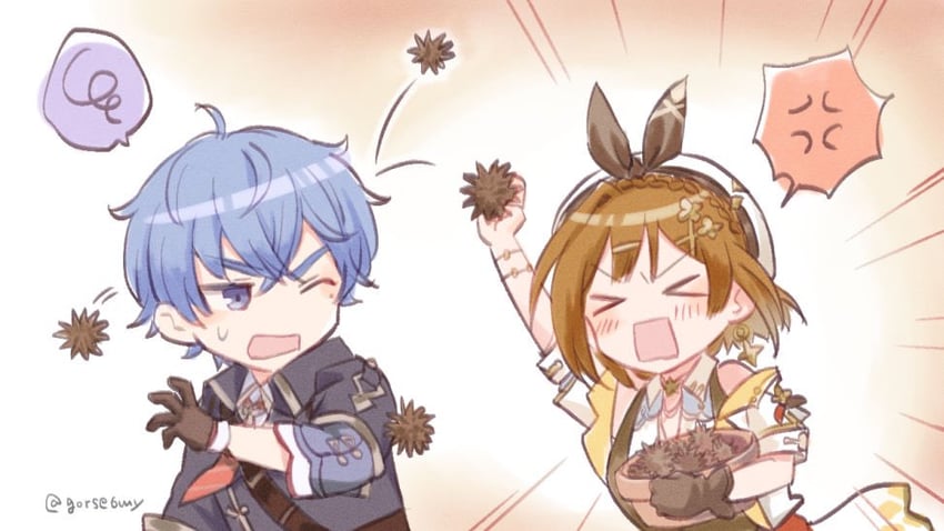 reisalin stout and bos brunnen (atelier and 2 more) drawn by hari_(gorse6my)