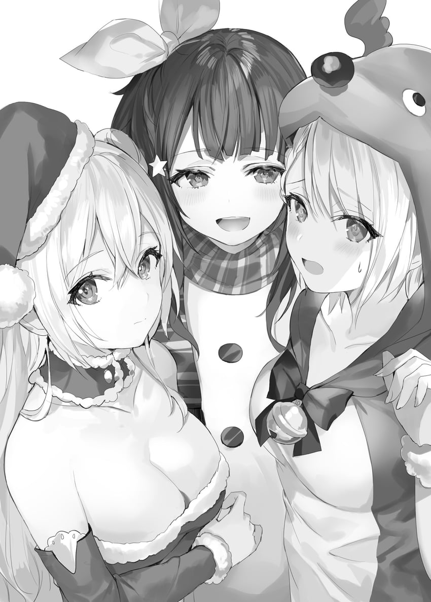 tsutsukakushi seika, uzurano toe, and yayaya yaya (oshiego ni kyouhaku sareru no wa hanzai desu ka?) drawn by momoko_(momopoco)