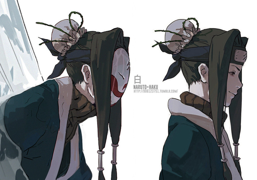 haku (naruto) drawn by fisher903