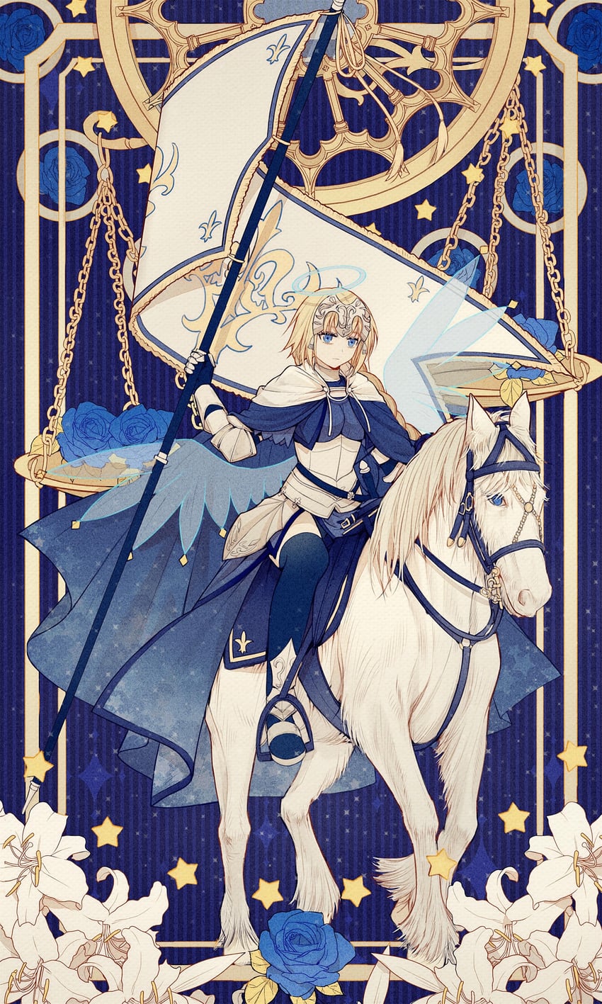 jeanne d'arc (fate and 2 more) drawn by zarea