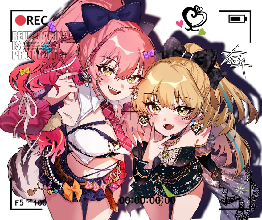jougasaki mika and jougasaki rika (idolmaster and 1 more) drawn by b9-n3