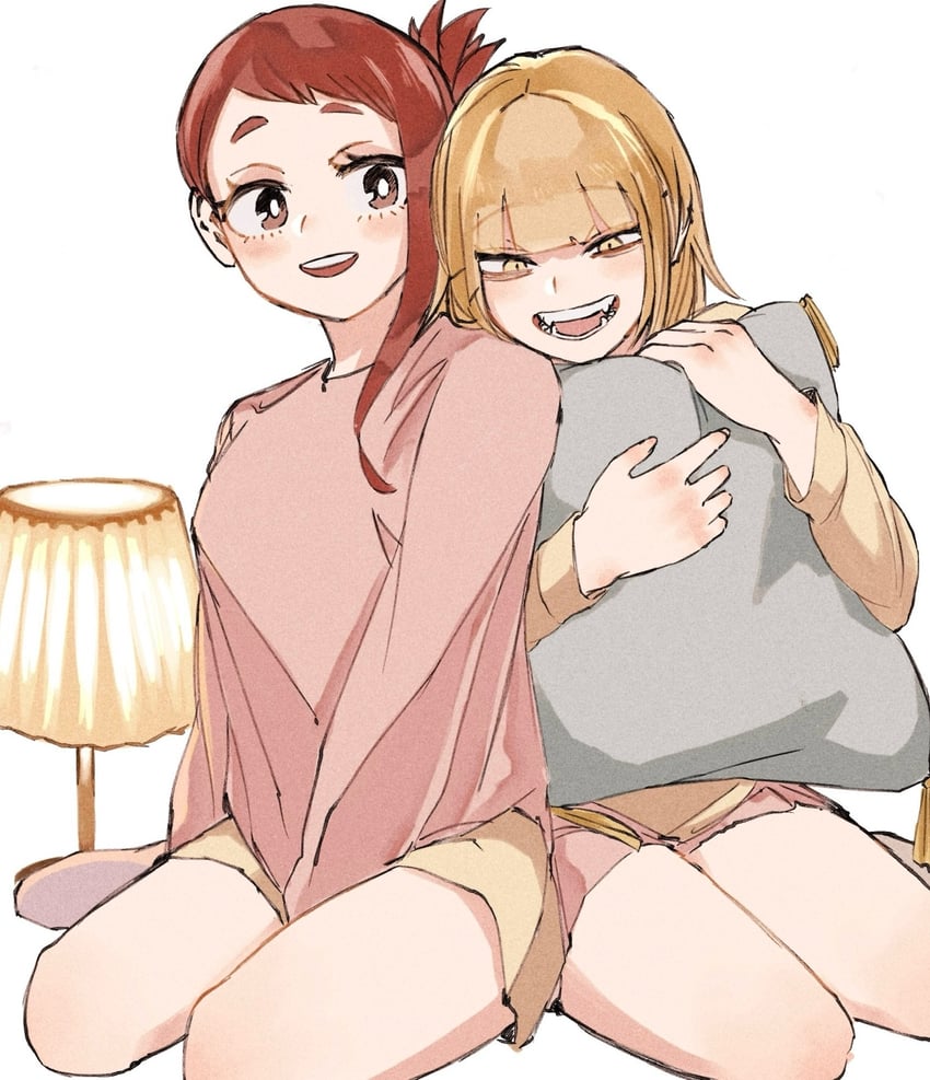 uraraka ochaco and toga himiko (boku no hero academia) drawn by yasasisa_1018