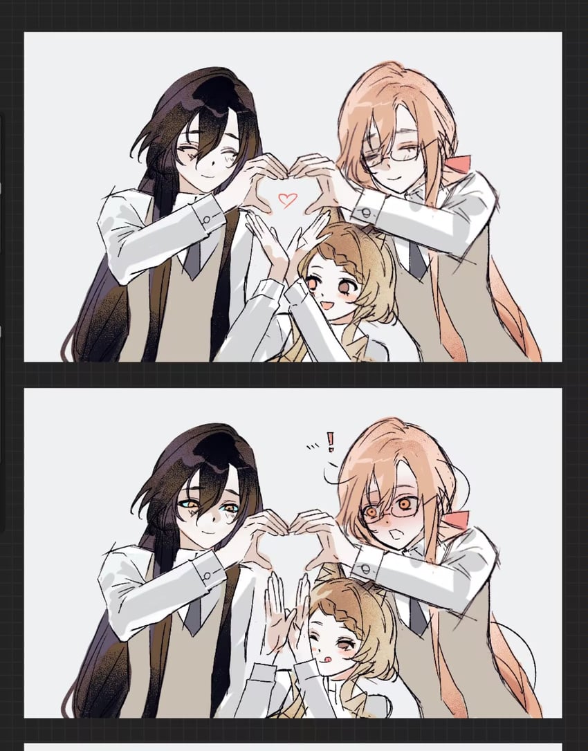 player character and sydney (original and 1 more) drawn by freesia_quan