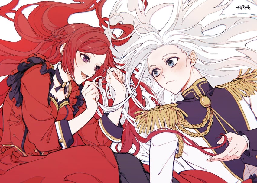 pride royal ivy and arthur beresford (higeki no genkyou tonaru saikyou gedou last boss joou wa tami no tame ni tsukushimasu) drawn by ama_(amayadori_ok)
