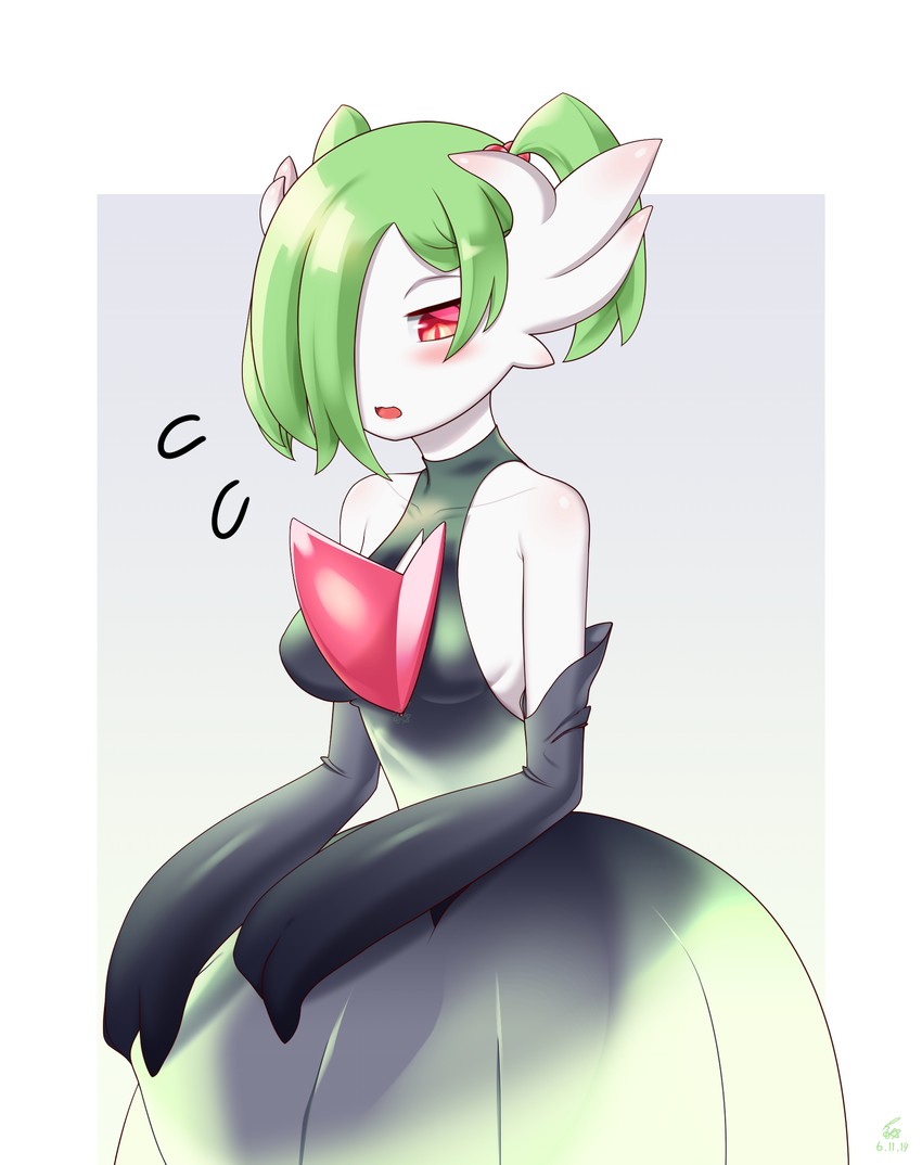 gardevoir and mega gardevoir (pokemon) drawn by akatori_(redbird)