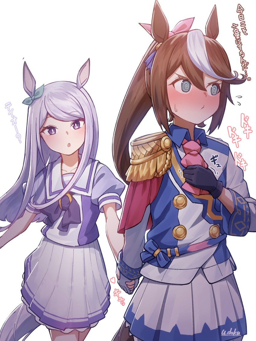 mejiro mcqueen and tokai teio (umamusume) drawn by u-doku