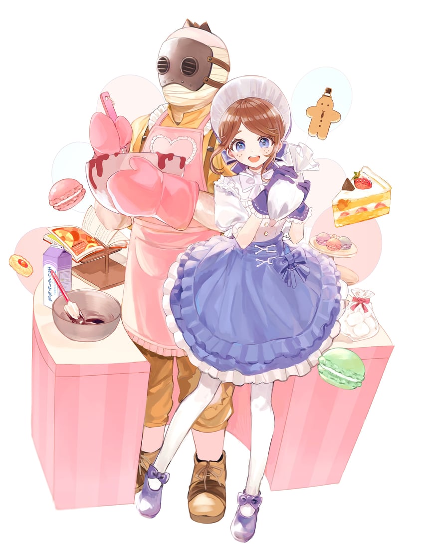 emma woods and leo beck (identity v) drawn by hoge_(n8sss)