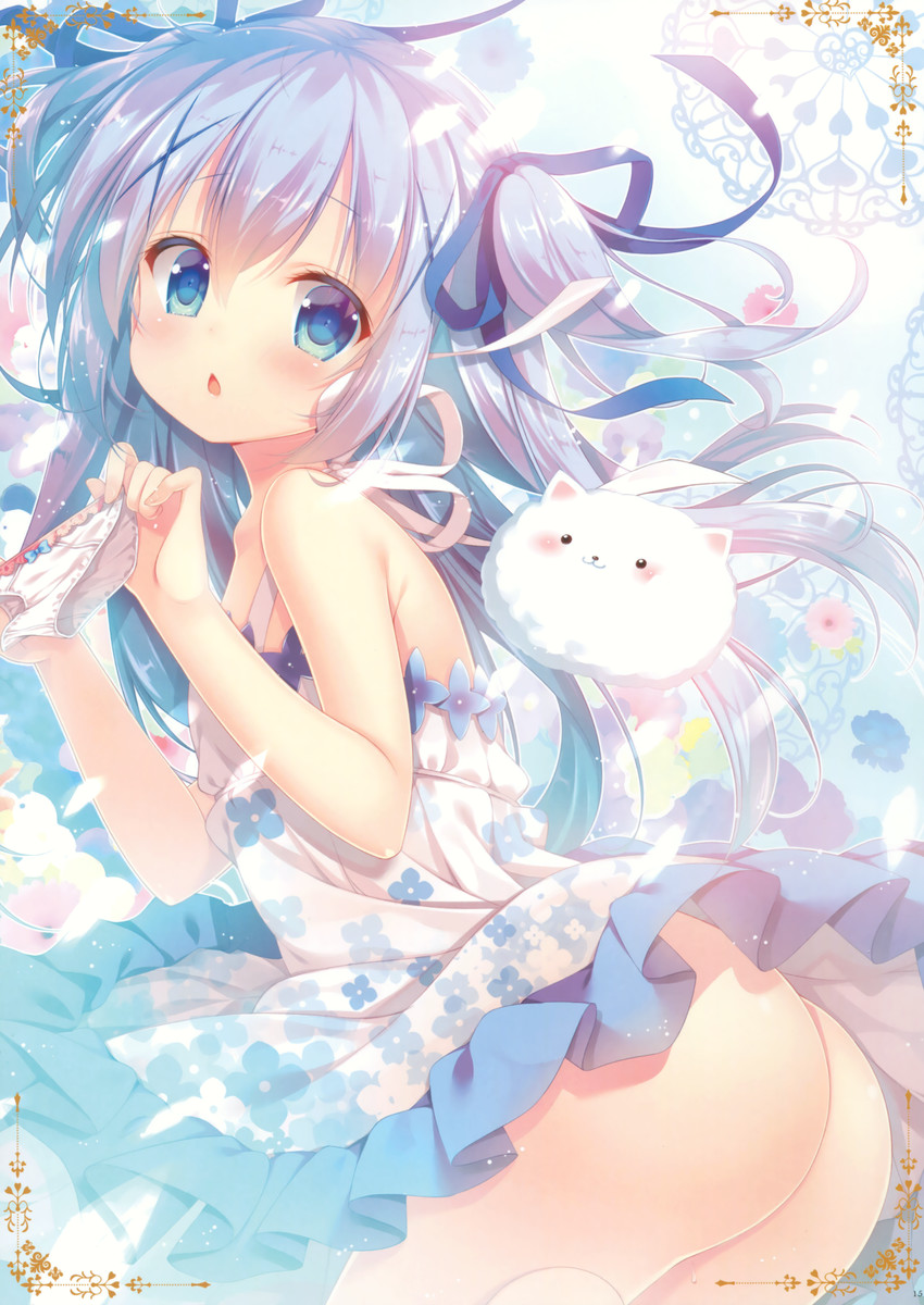 kafuu chino and tippy (gochuumon wa usagi desu ka?) drawn by mitsumomo_mamu