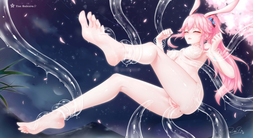 yae sakura (honkai and 1 more) drawn by evanyi