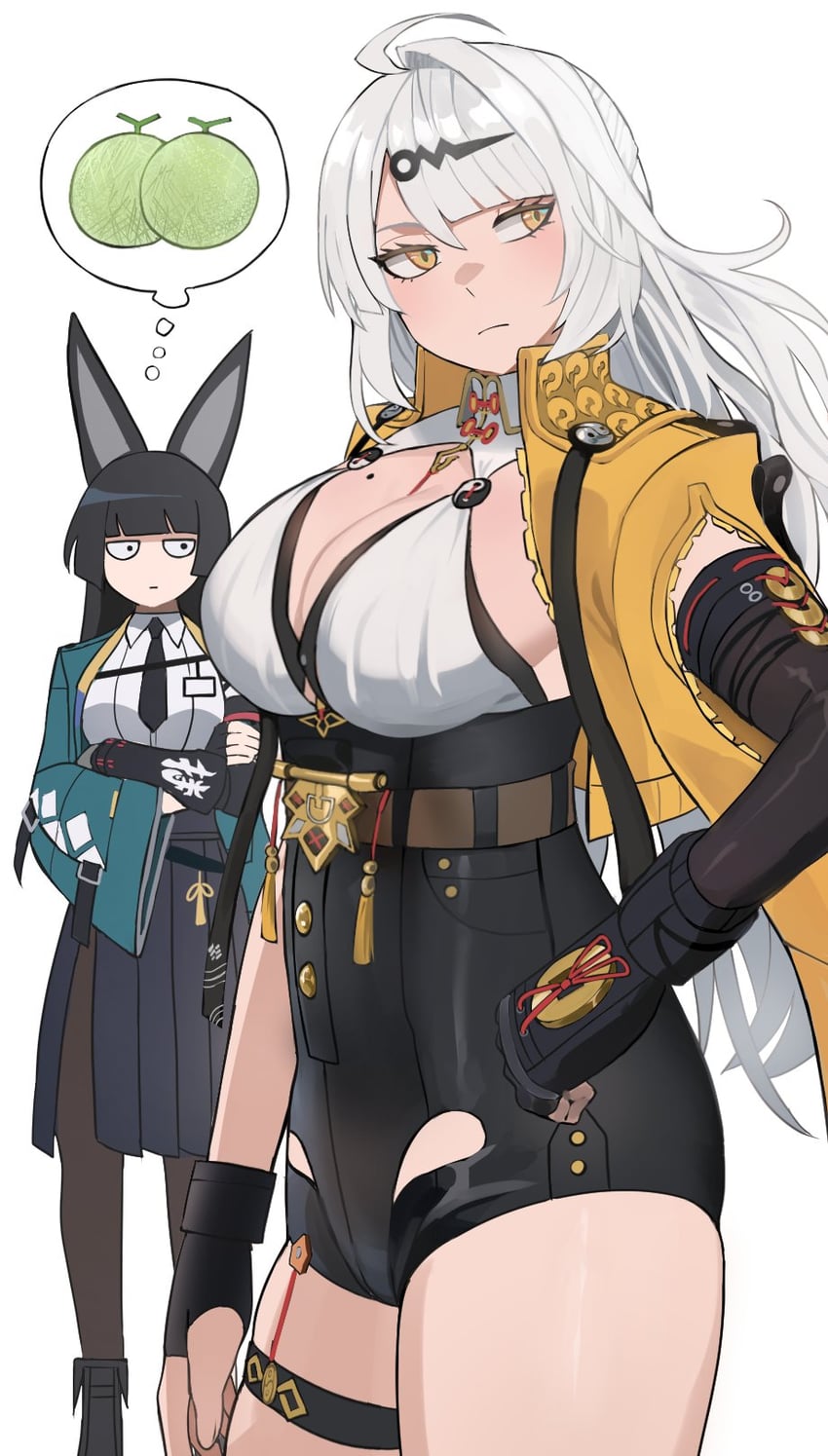 hoshimi miyabi and yixuan (zenless zone zero) drawn by jourd4n