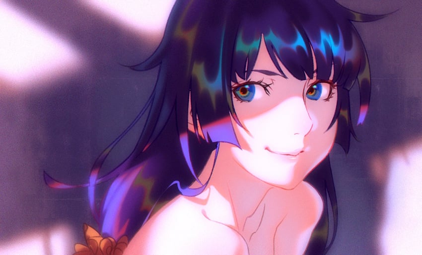 senjougahara hitagi (monogatari and 1 more) drawn by rapa_rachi