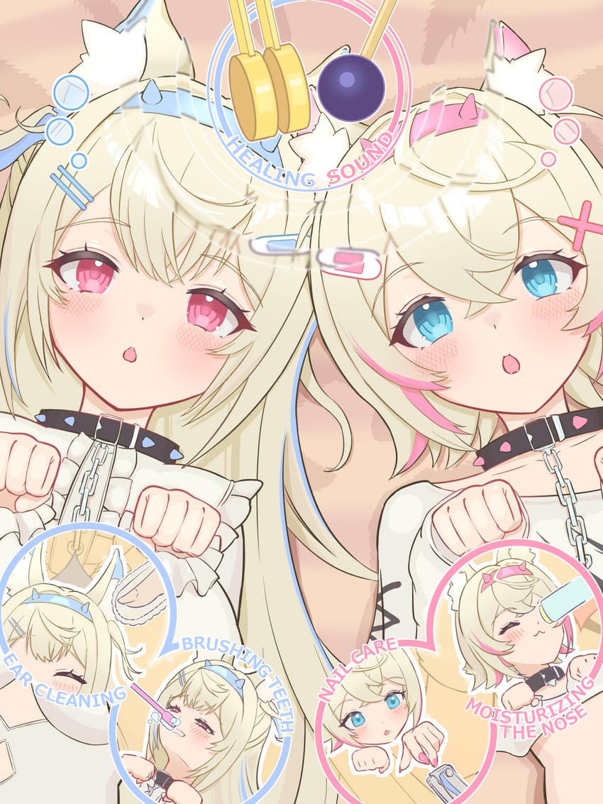 fuwawa abyssgard and mococo abyssgard (hololive and 1 more) drawn by hareteruya
