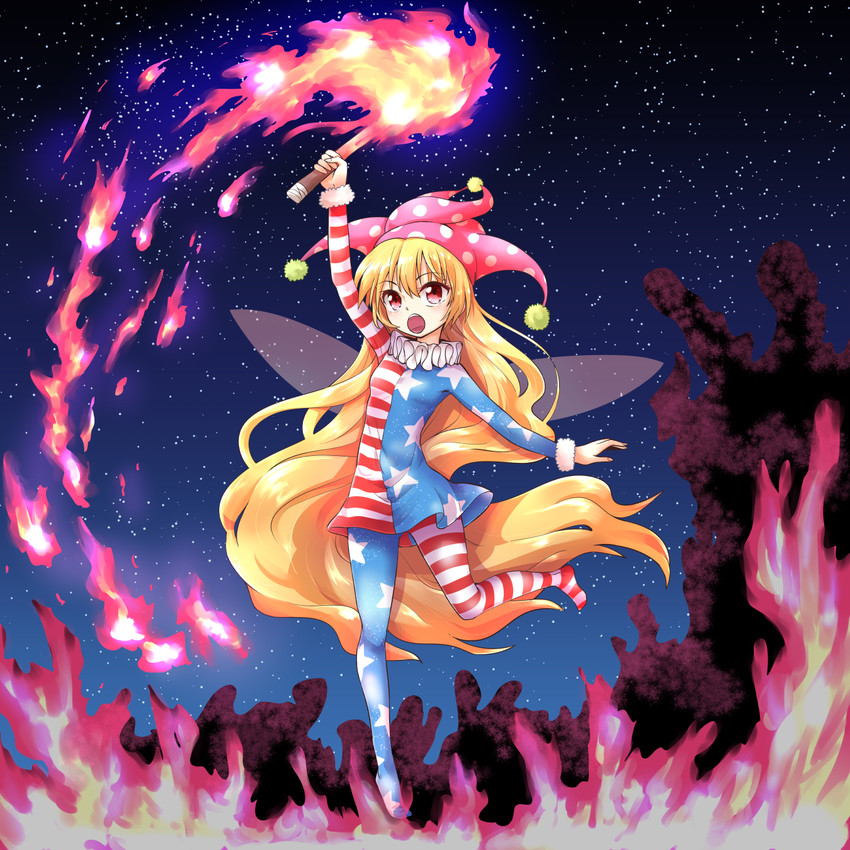 clownpiece (touhou and 1 more) drawn by naegi_(naegidokoro)
