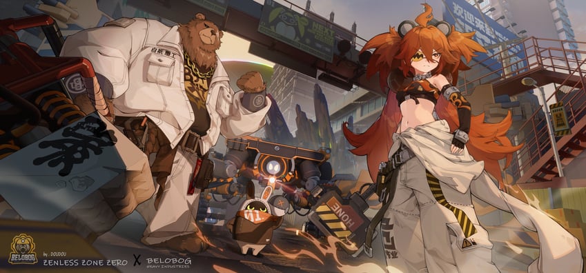 eous, koleda belobog, and ben bigger (zenless zone zero) drawn by user_jwkz8373