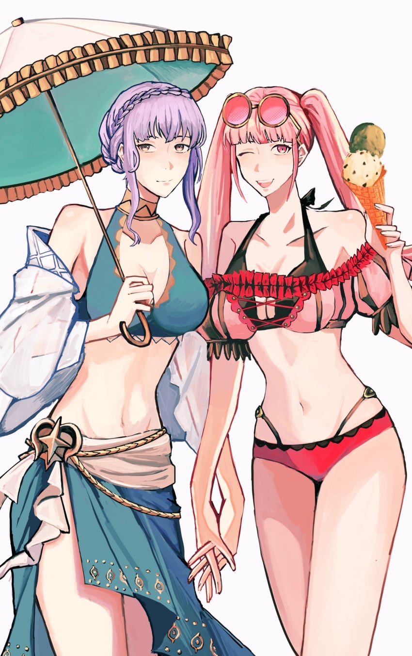 hilda valentine goneril and marianne von edmund (fire emblem and 2 more) drawn by ponzuponta39