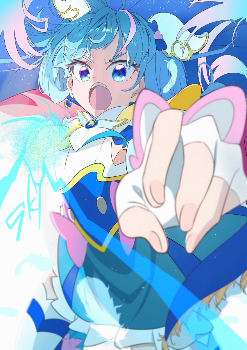 sora harewataru and cure sky (precure and 1 more) drawn by namcho