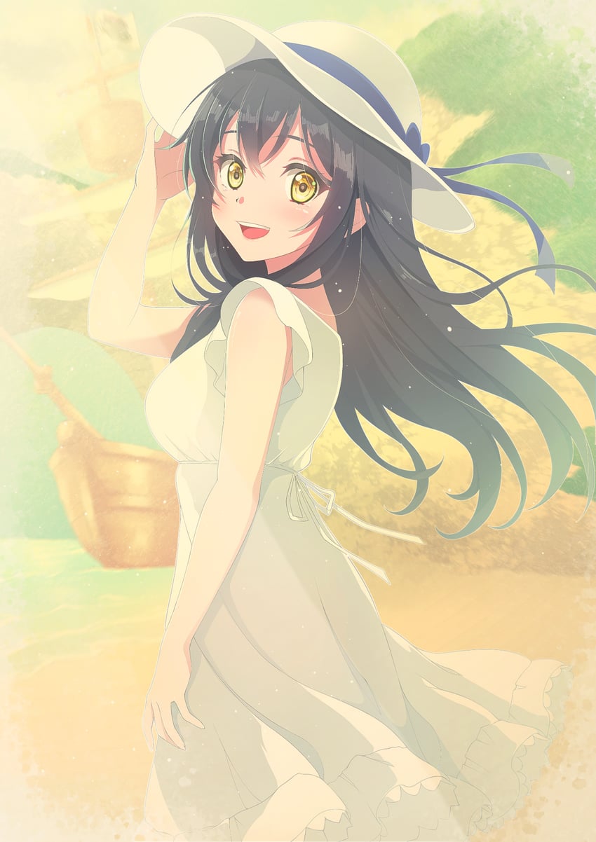 kushima kamome (summer pockets) drawn by kamukamu_(benjomeshi_tsuushin)