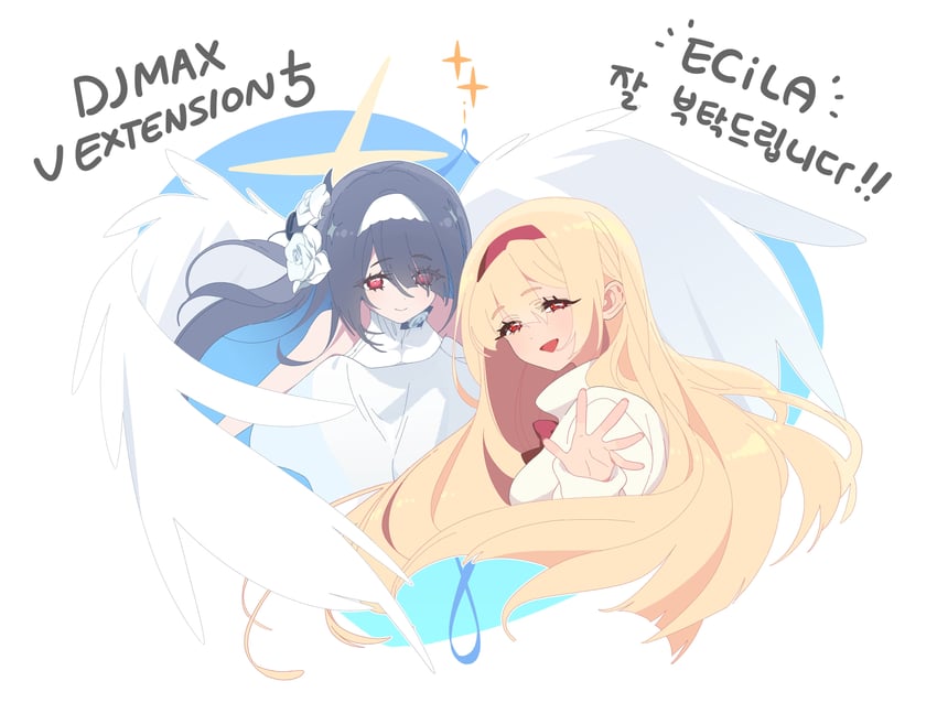 rose and mary (djmax and 1 more) drawn by clover_(win1ciub)