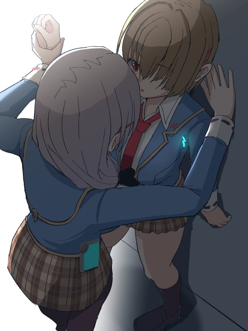 kayamori ruka and izumi yuki (heaven burns red) drawn by kenpi_(hs-totyu)