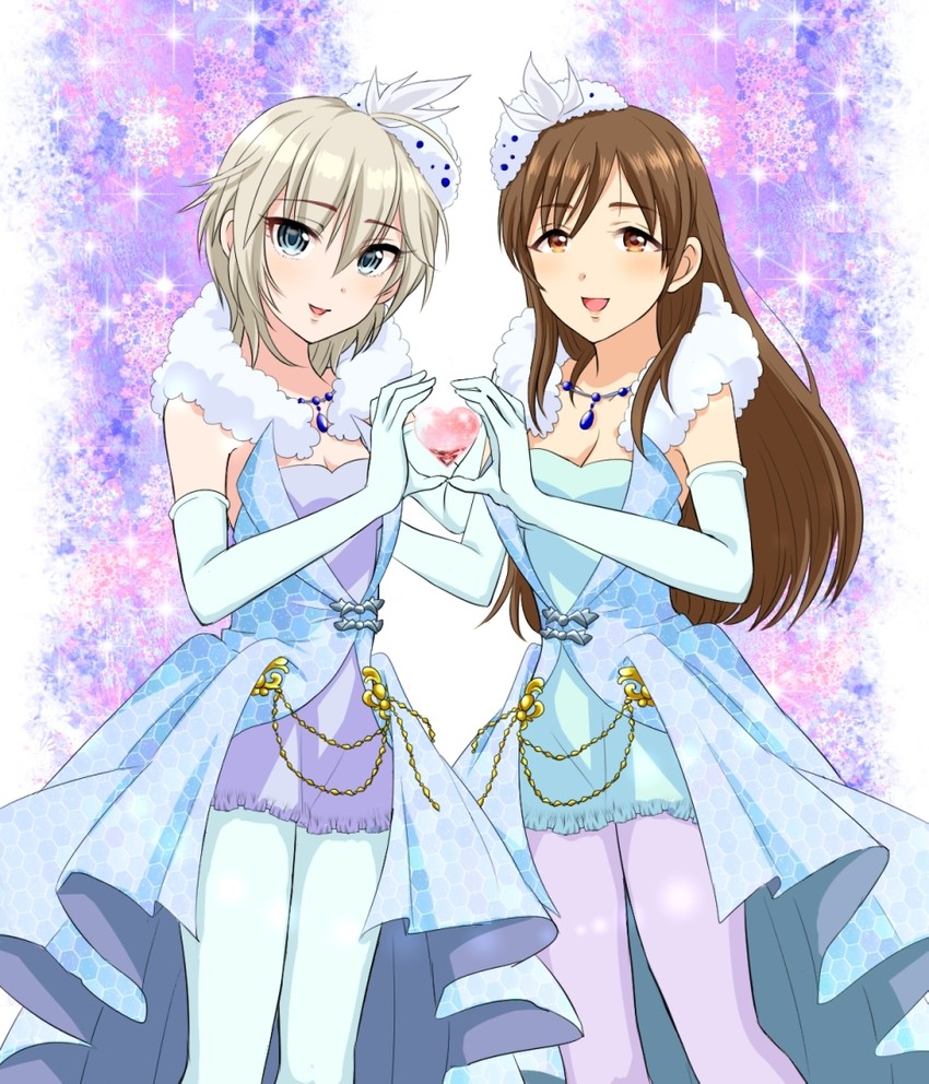 nitta minami and anastasia (idolmaster and 1 more) drawn by popon_ta