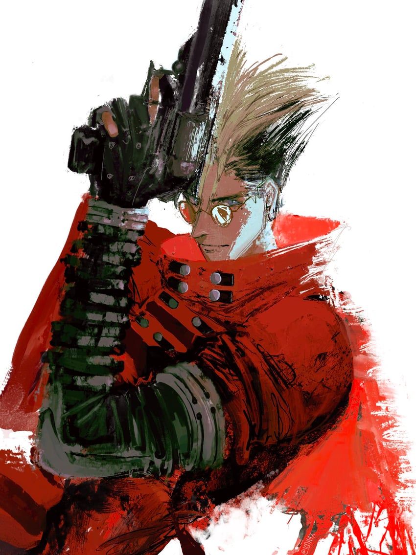 vash the stampede (trigun and 1 more) drawn by 100m4x