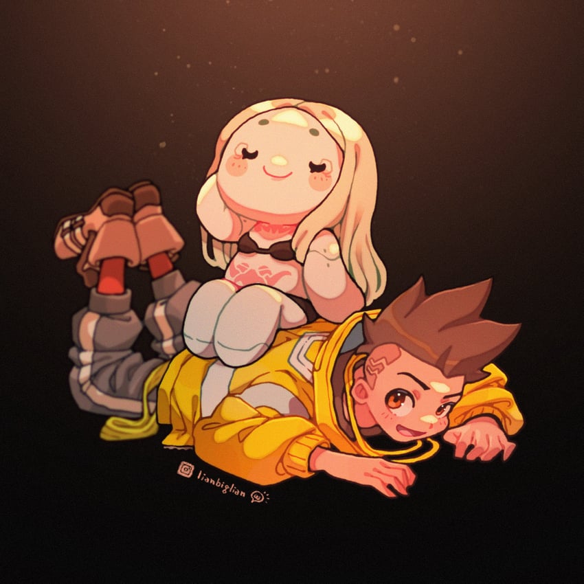 rebecca and david martinez (cyberpunk and 1 more) drawn by lianbiglian