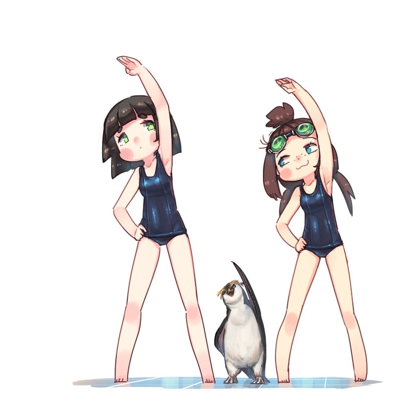 perlline and hina (original) drawn by porforever