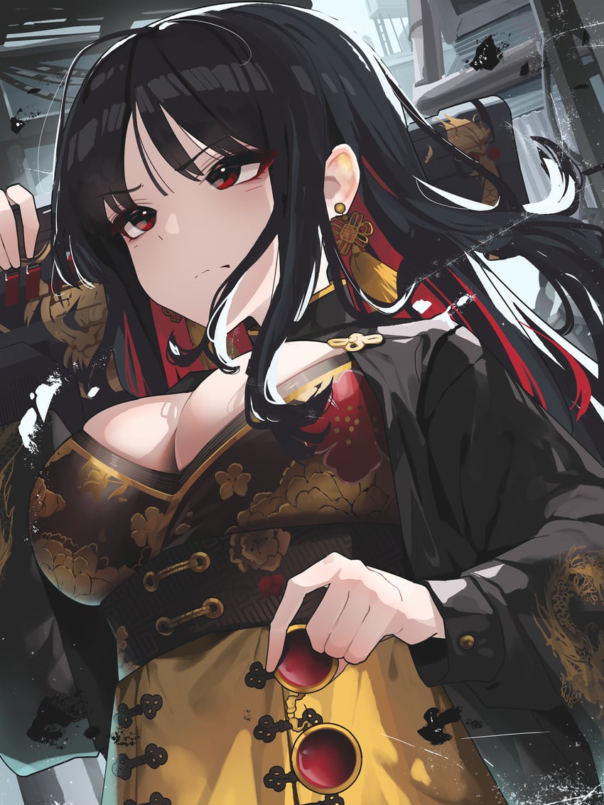 moran (goddess of victory: nikke) drawn by gloomyowl