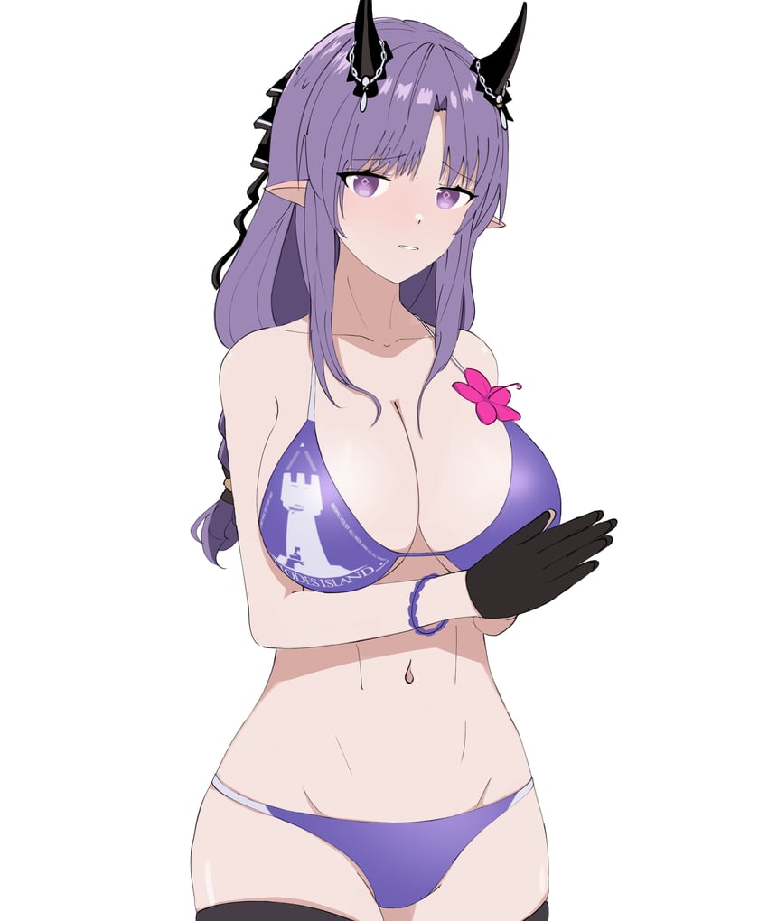 hibiscus and hibiscus the purifier (arknights) drawn by kinoko_hakushaku