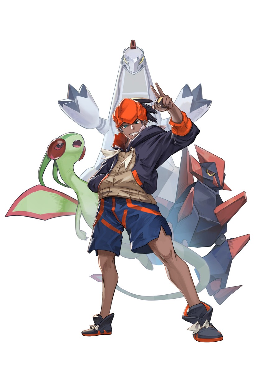raihan, flygon, duraludon, and gigalith (pokemon and 1 more) drawn by malharmonics