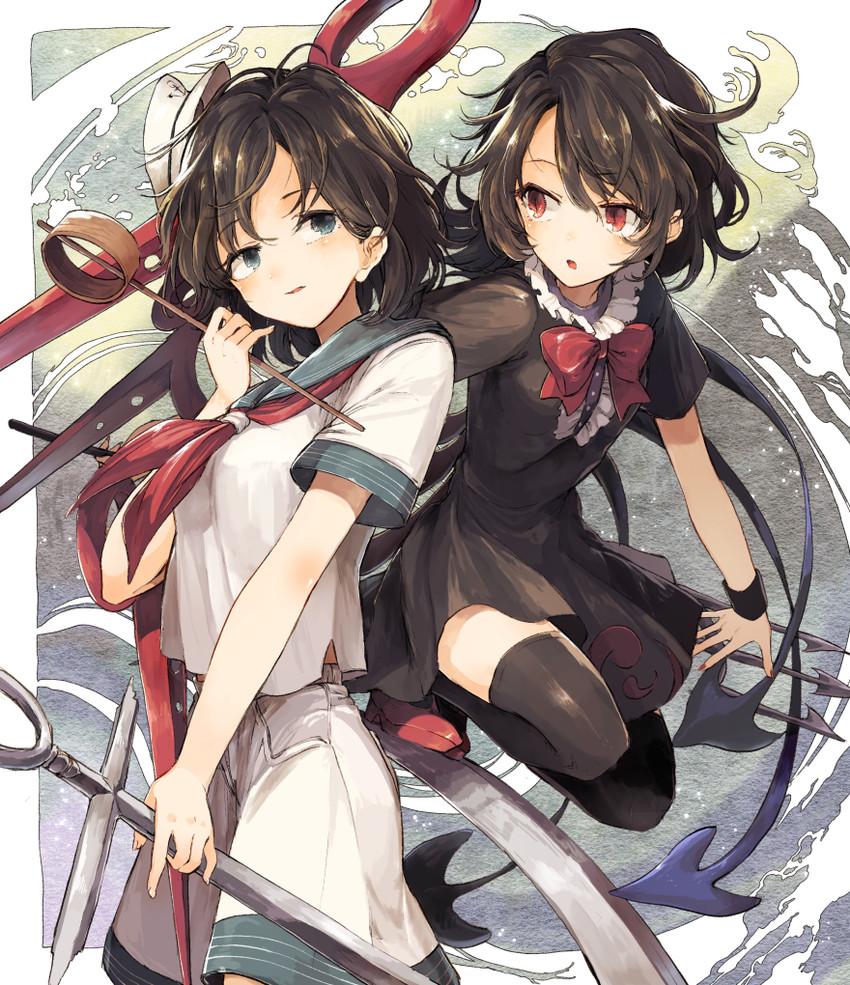 houjuu nue and murasa minamitsu (touhou) drawn by hisona_(suaritesumi)