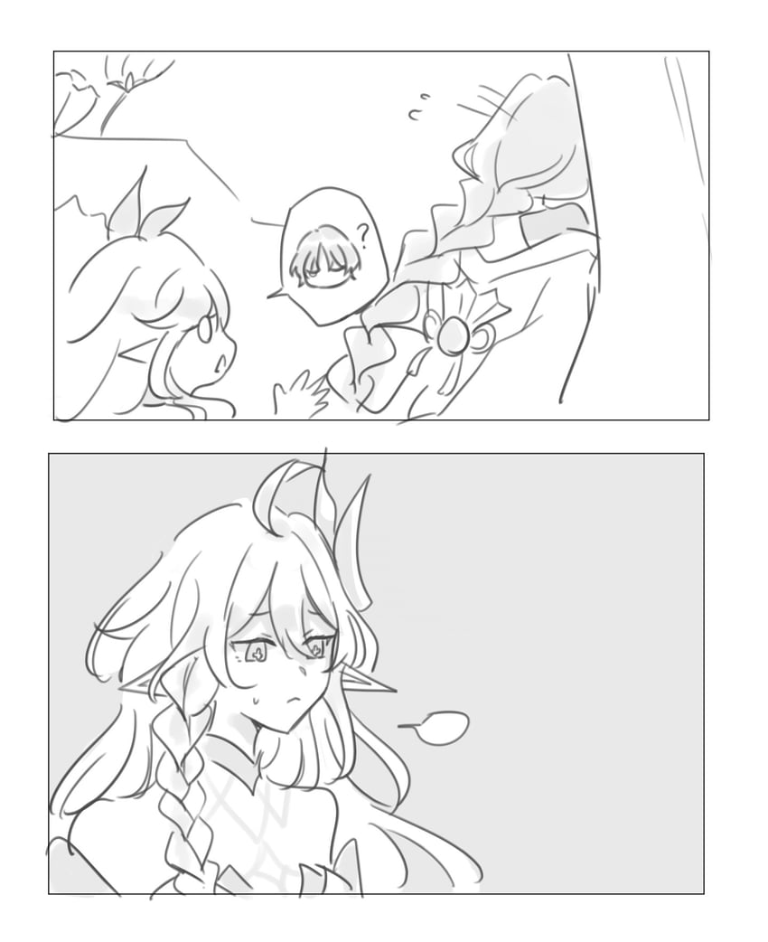 raiden shogun, scaramouche, and rukkhadevata (genshin impact) drawn by coffee_raya