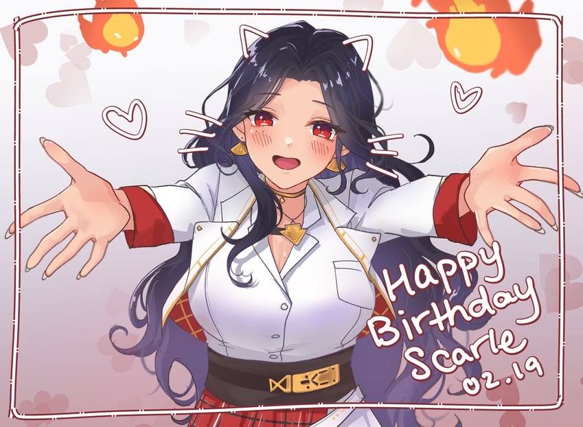 scarle yonaguni and scarling (nijisanji and 1 more) drawn by kat_(kattaeto)