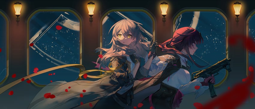 trailblazer, stelle, and kafka (honkai and 1 more) drawn by rafaelaaa