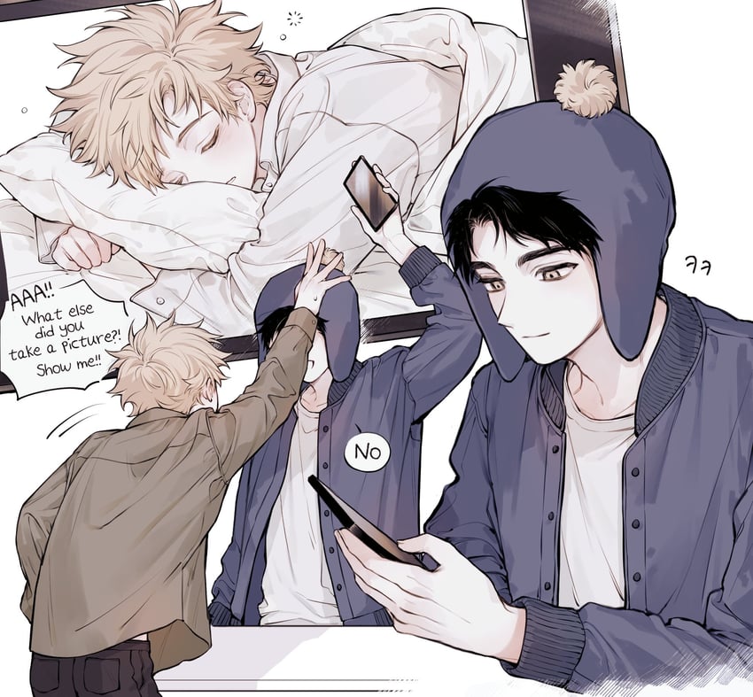 craig tucker and tweek tweak (south park) drawn by 0o0_w_o0